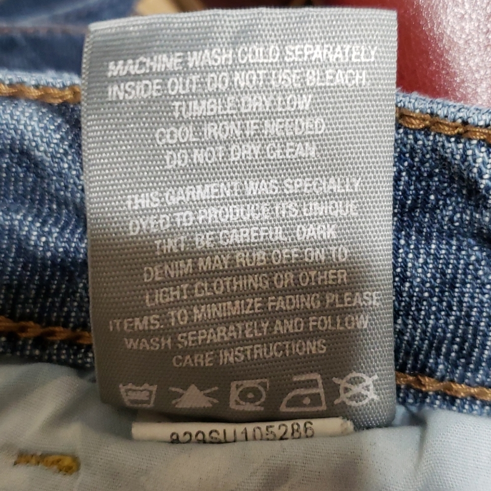 PAC Sun Bullhead Cut-Off Jean Shorts Juniors Size 5 Blue Denim - Picture 8 of 9